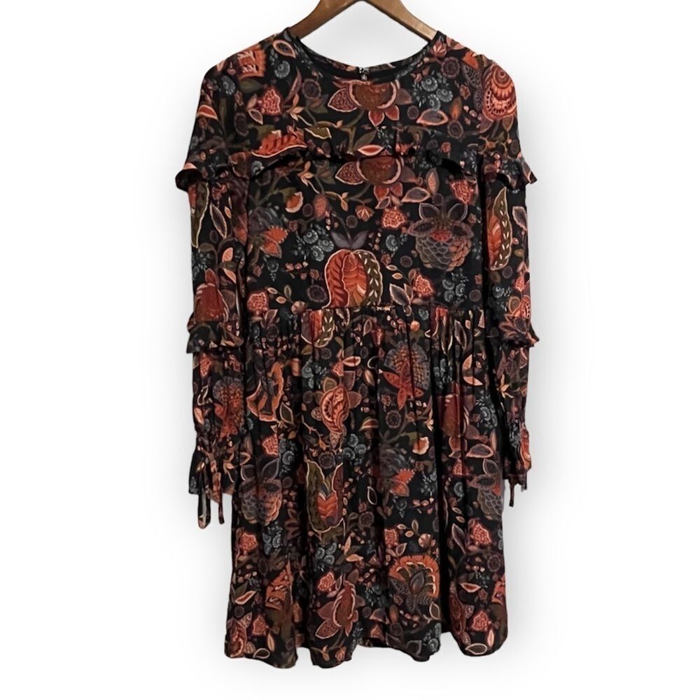 Loft Floral Paisley Long Sleeve Dress